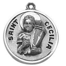 Creed&reg; Sterling Patron Saint Cecilia Medal