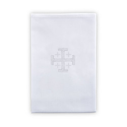 100% Linen Jerusalem Cross Lavabo Towel - 4/pk