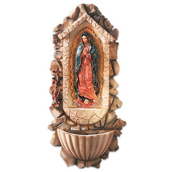 Our Lady of Guadalupe Holy Water Font - 4/pk