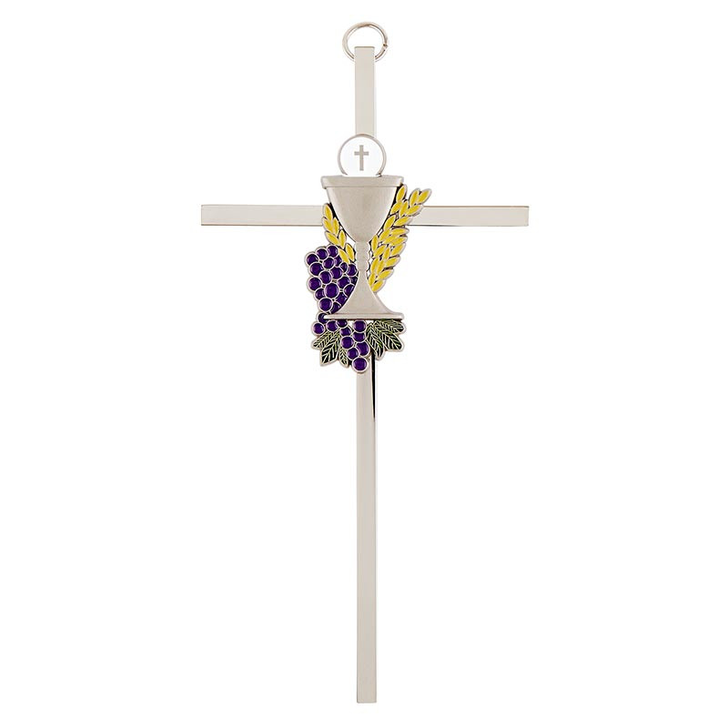 First Communion Chalice and Grapes Wall Cross - 2/pk - [Consumer]Autom