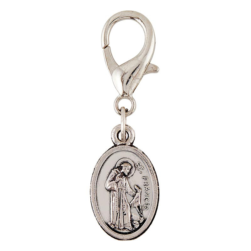 5 Stück St. Francis Haustiermedaillen – Silberfarben, 2,5 Cm, Für Halsband Von Hund & Katze