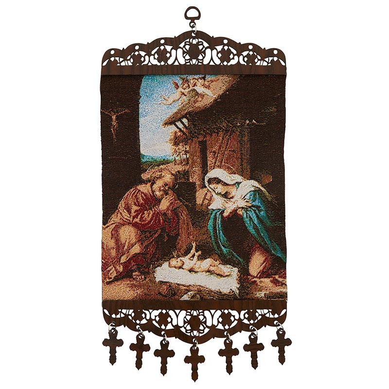 Nativity Tapestry Hang 6/pk [Consumer]Autom