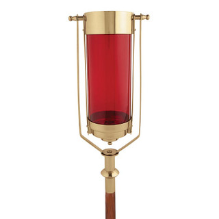 Swinging Processional Torch with Ruby Globe