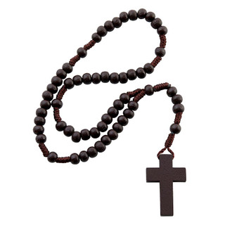 Corded Wood Rosary - 100/pk