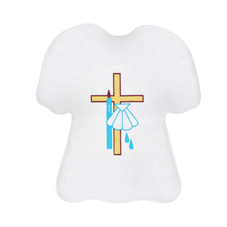 Cross and Shell Baptismal Garment - 24/pk