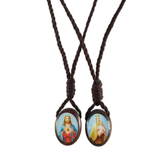 Oval Wood Scapular - 36/pk