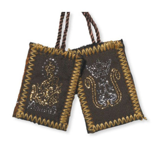 Brown Wool Scapular - 12/pk
