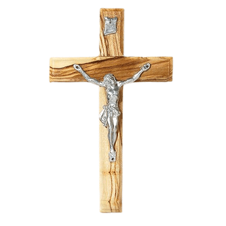 Olive Wood Crucifix - 12/pk
