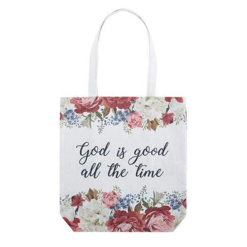 God is Good All the Time Tote Bag with Inside Pocket - 8/pk
