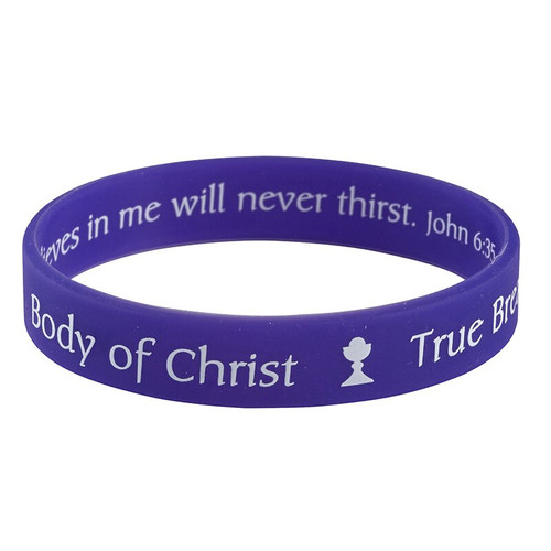 Body of Christ First Communion Bracelet with Card - 24/pk