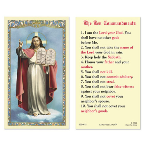 Christ the Teacher Laminated Holy Card - 25/pk (800-0675)