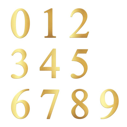 Gold Numerals