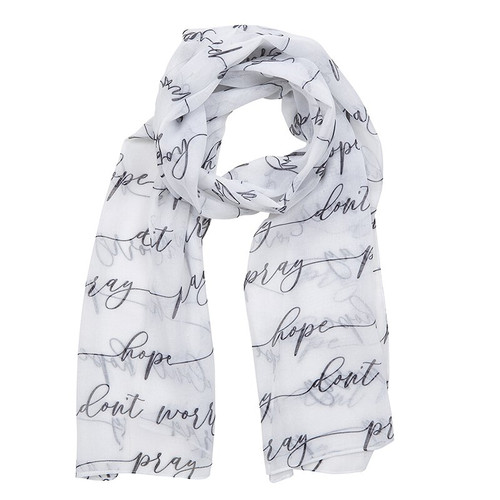 Prayer Scarf - Pray, Hope and Don't Worry