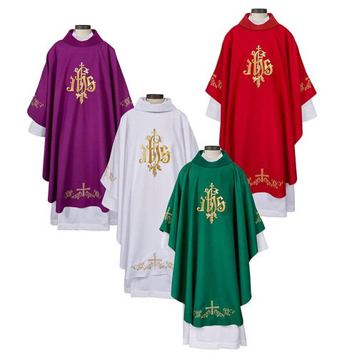 IHS Gothic Chasubles - Set of 4