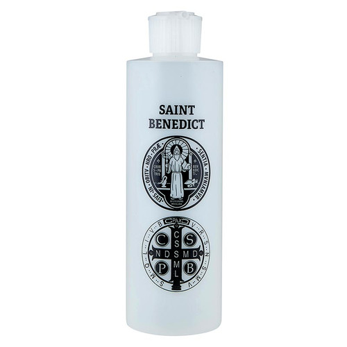 St. Benedict Medal Holy Water Bottle - 12/pk