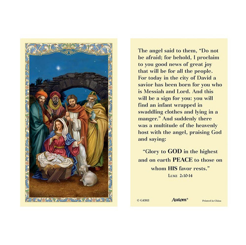 Let Us Adore Him Holy Card - 100/pk