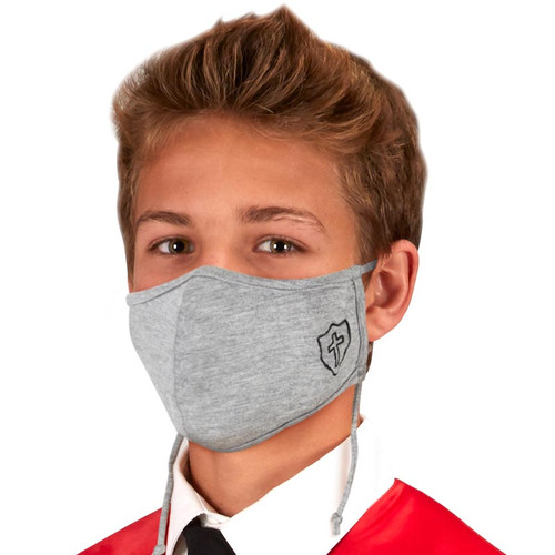 Kids Face Mask - Gray Shield