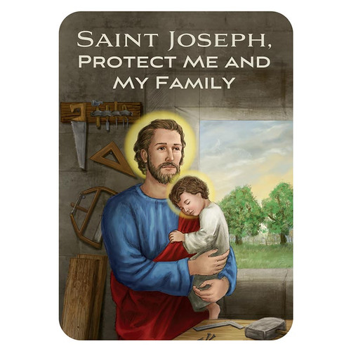 St. Joseph the Protector Wood Magnet - 12/pk