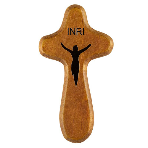 Dark Wood Prayer Crucifix - 12/pk
