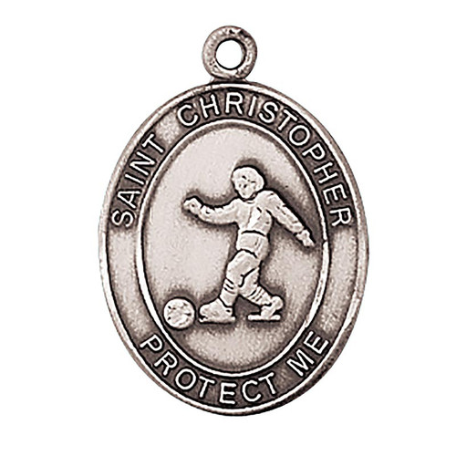 Men Soccer Medal on Chain