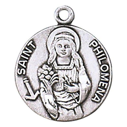 St. Philomena Medal on Chain (JC-457/1MFT)