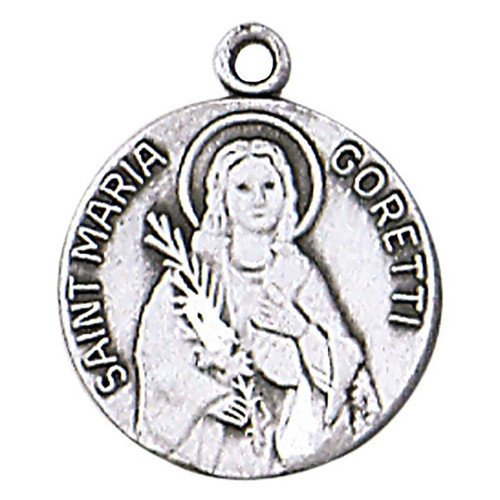 St. Maria Goretti Medal on Chain (JC-163/1MFT)
