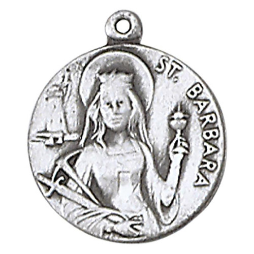 St. Barbara Medal on Chain (JC-84/1MFT)