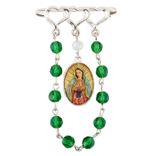 Our Lady of Guadalupe Rosary Broach