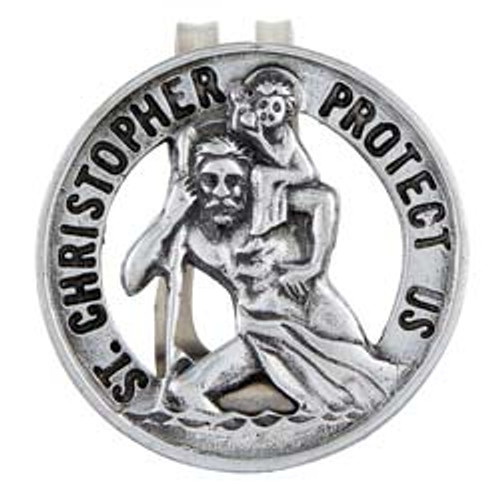 Saint Christopher Visor Clip (BK-12642)