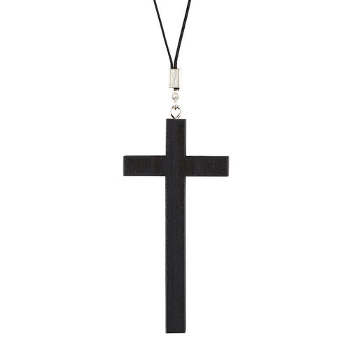 Thick-Style Cross Pendant - Black (BK-12078)