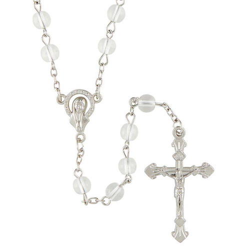 Crystal Glass Bead Rosary (BK-12187)