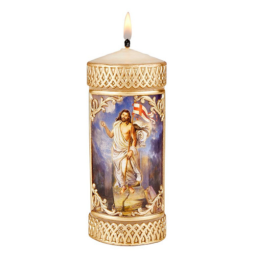 Risen Christ Small Devotional Candle
