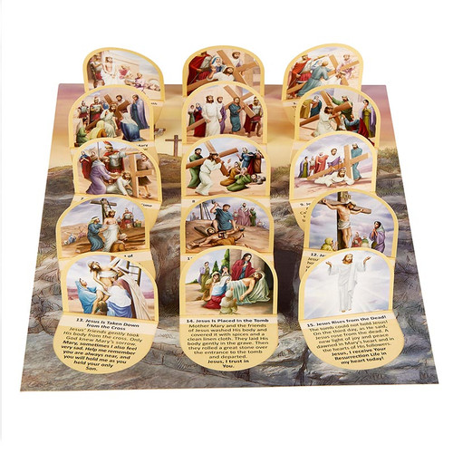 Stations of the Cross Pop-Up Card - 12/pk