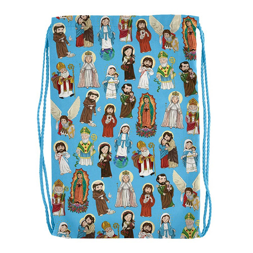 Mini Saints Drawstring Backpack - 9/pk