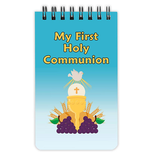 First Communion Spiral Notepad - 12/pk