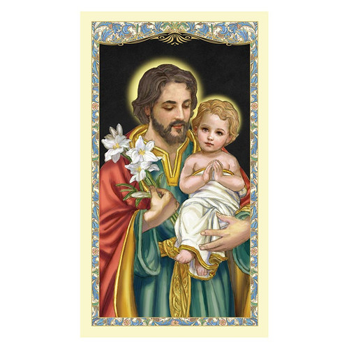 St. Joseph, Spiritual Father Holy Card - 100/pk