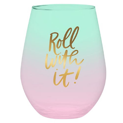 Jumbo Wine Glass - Roll With It - 4/cs