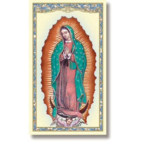 Our Lady of Guadalupe (Mystical Rose) Holy Card - 100/pk