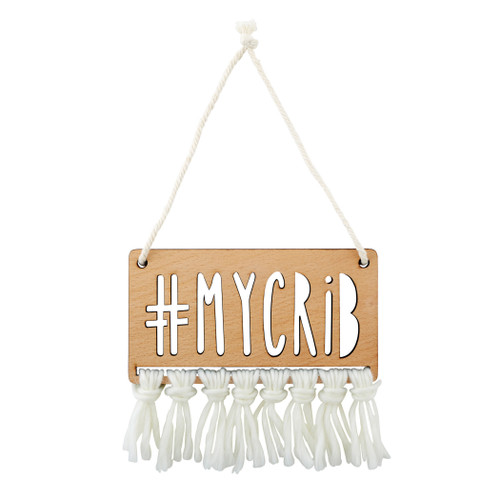 Wood Sign - #MyCrib - 2/cs