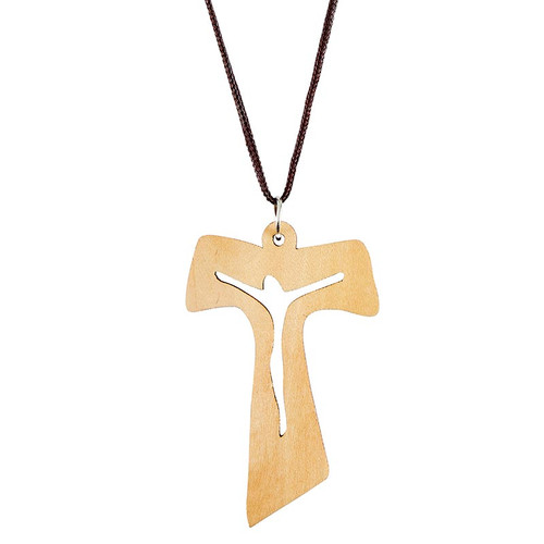 Cut-Out Tau Crucifix Pendant - 24/pk