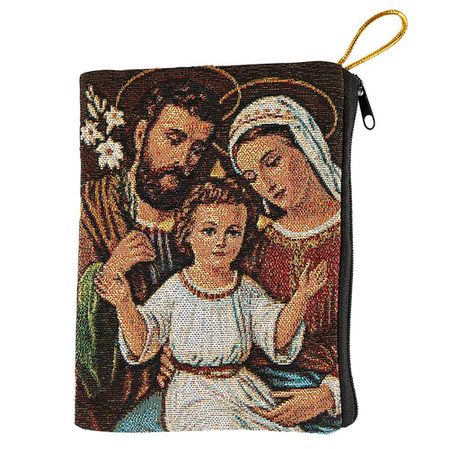 Holy Family Tapestry Rosary Bag - 6/pk