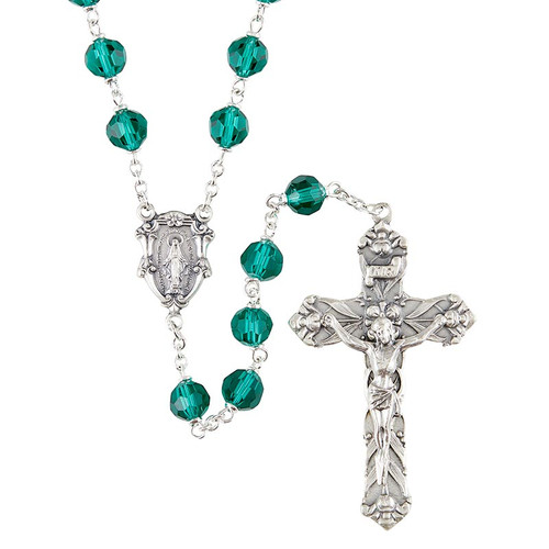 Vienna Collection Emerald Rosary (J7385)