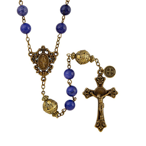 Mantle of Mary Collection Dark Blue Rosary