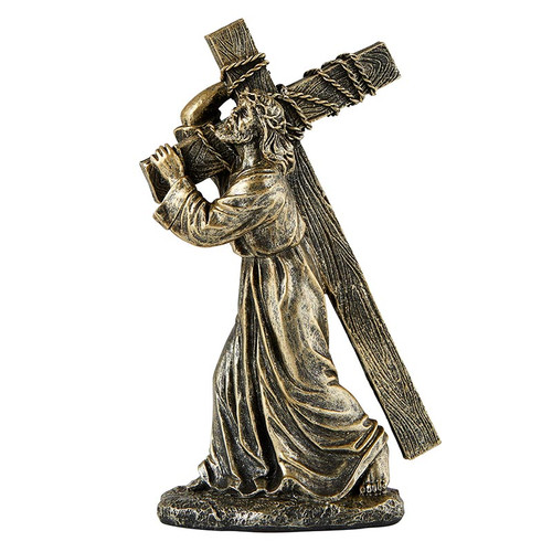 Bronze Finish Jesus on the Way to Calvary Statue