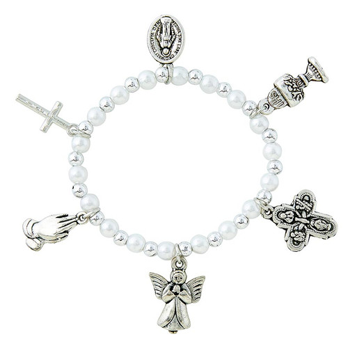 Traditional Memories First Communion Charm Bracelet - 12/pk