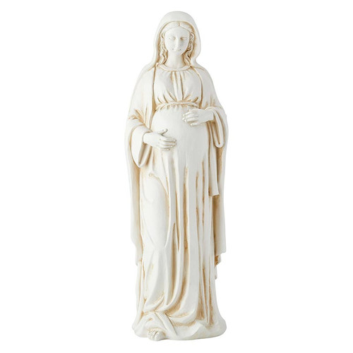 12" Pregnant Mary Statue