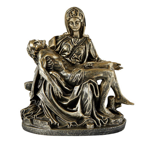 7-1/4" Bronze Finish Pieta Statue