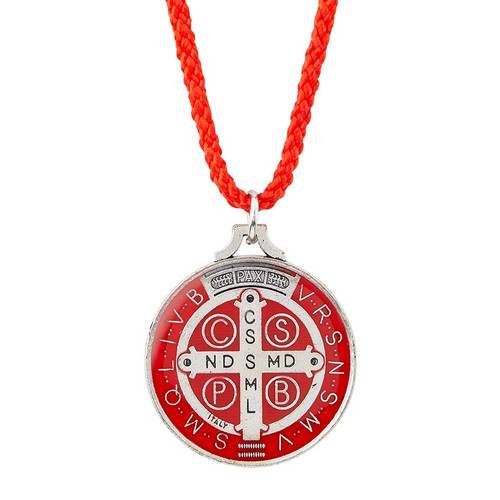 Red St. Benedict Medal Pendant - 10/pk