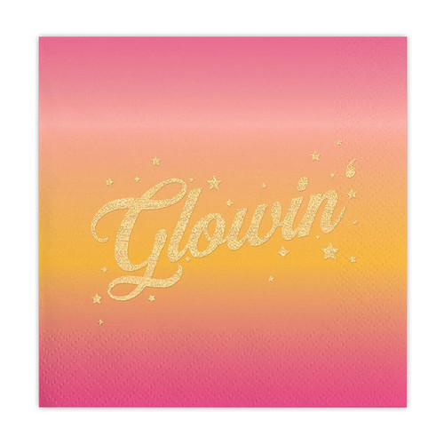 Foil Beverage Napkins - Glowin'