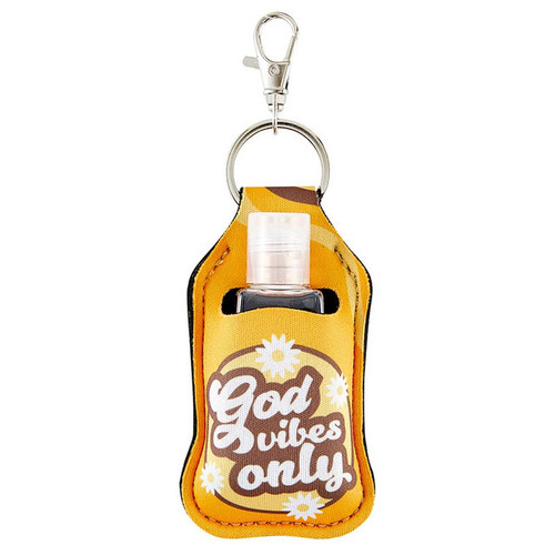 God Vibes Only Hand Sanitizer Key Chain - 6/pk